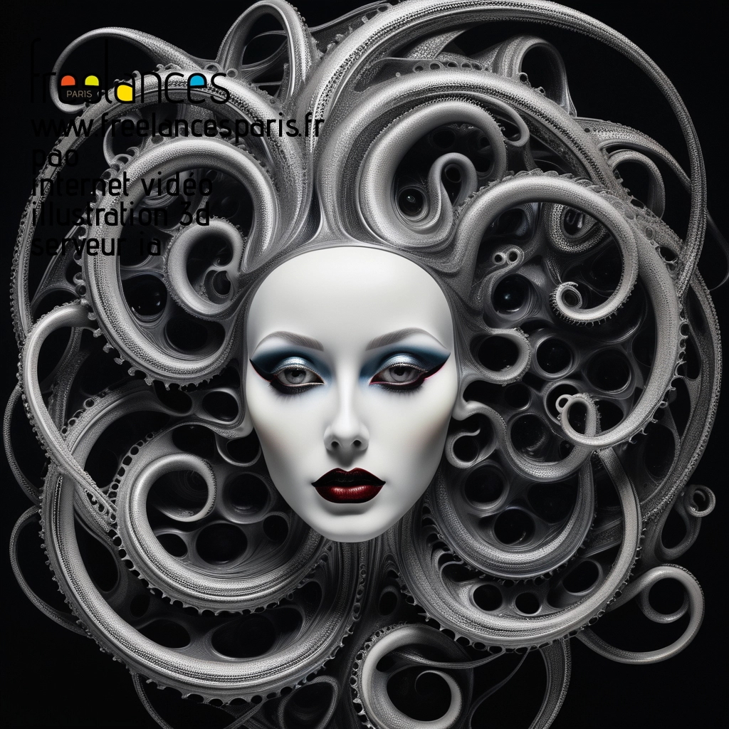 Pao mise en page internet vidéo illustration 3d serveur IA générative AI freelance paris studio de création magazines ufsrs9u0